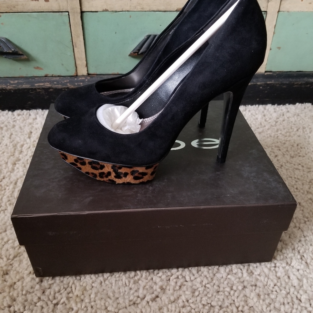 Bebe Veronica Leopard Heels